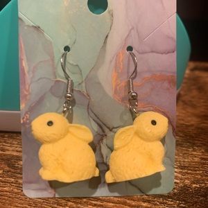 Yellow Bunny Earrings